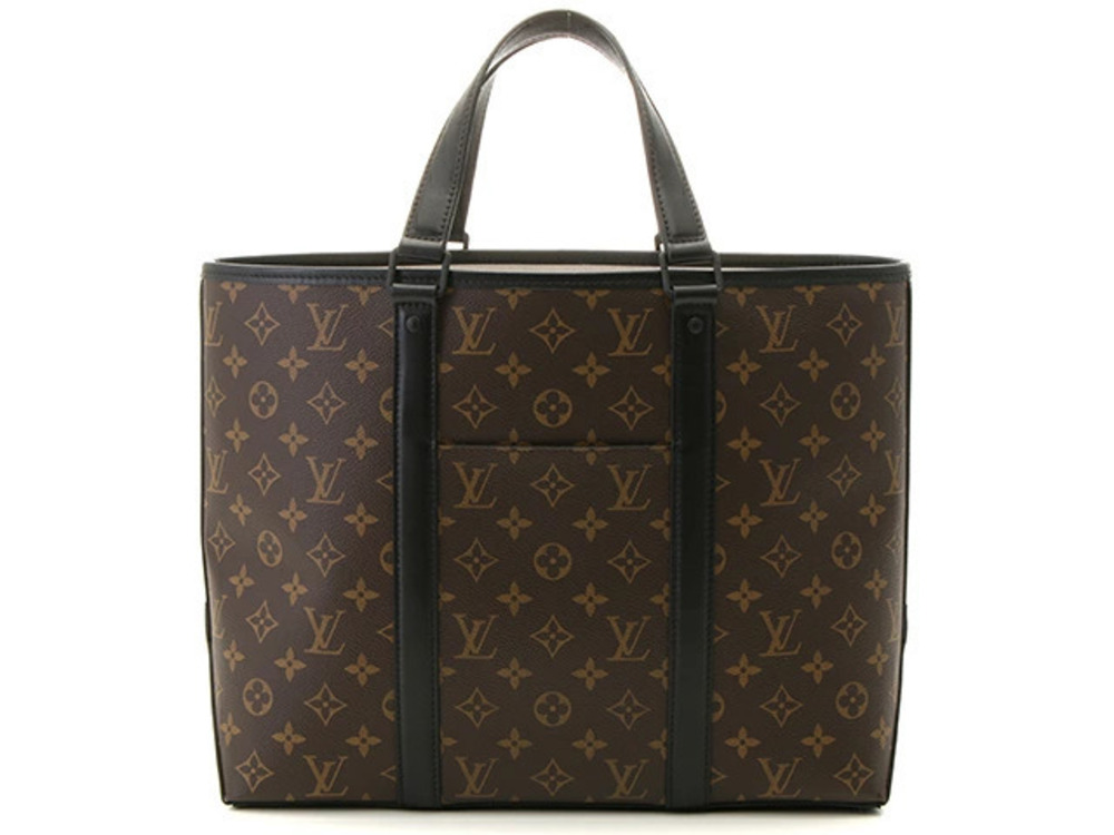 LOUIS VUITTON Weekend Tote Monogram Macassar Brown